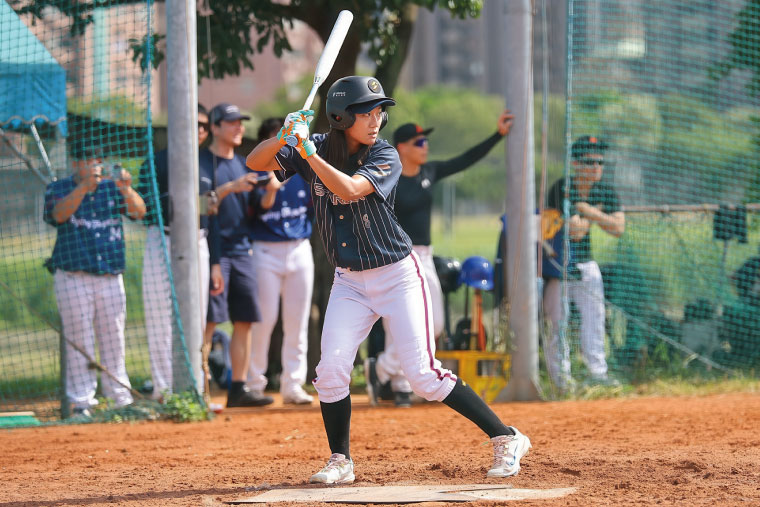 練投、打擊、重訓,是張甄芸備賽的基本 菜單