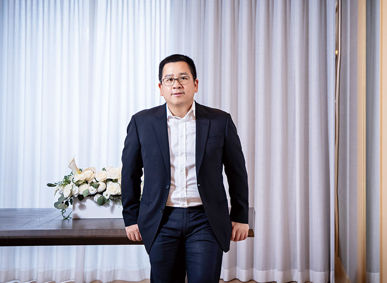 台北萬豪常務董事劉恒昌從台北西華基層做起，並一路參與台北萬豪籌 備，對飯店管理有一套哲學。