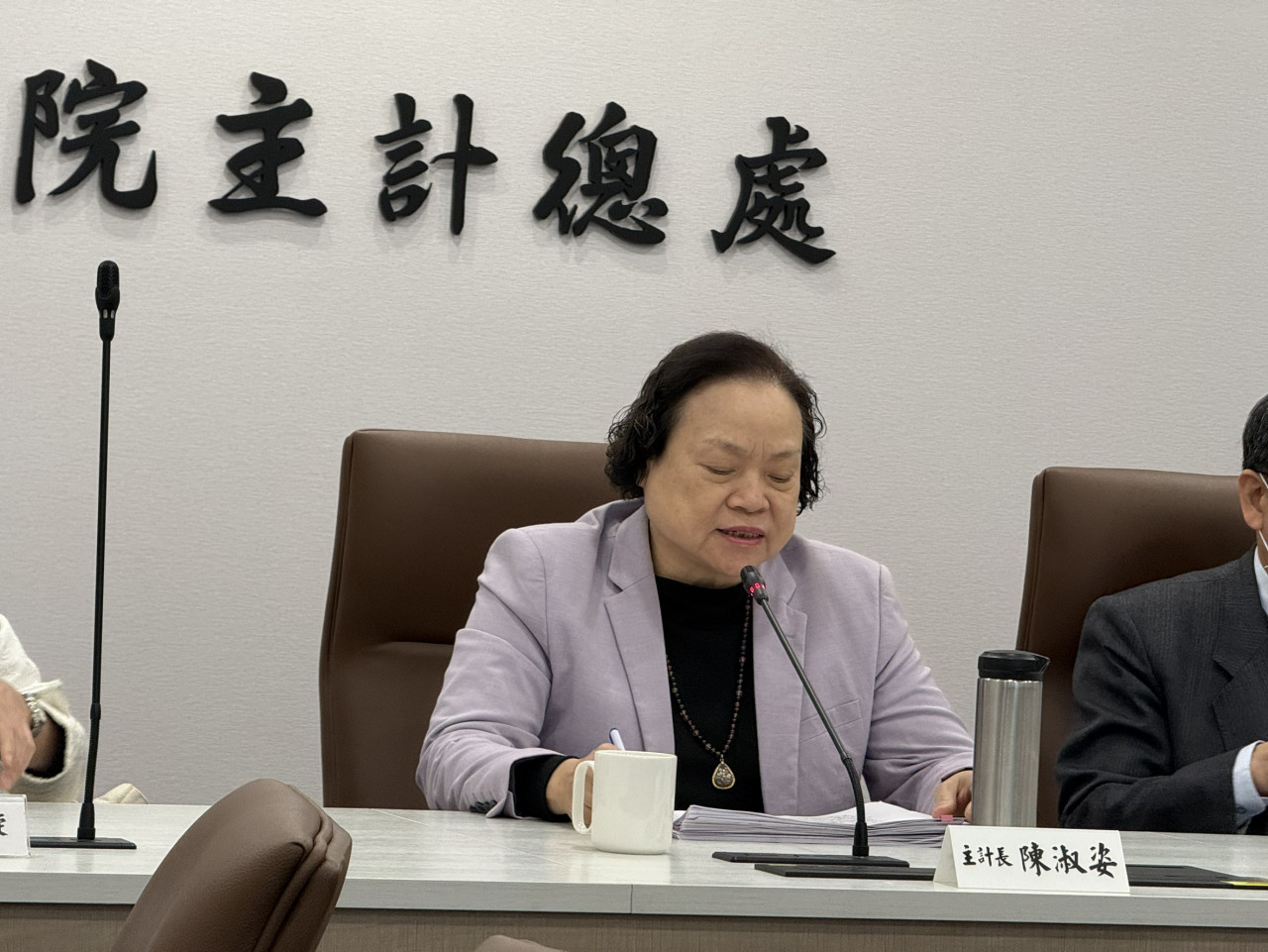 主計長陳淑姿。圖/黃靖文攝