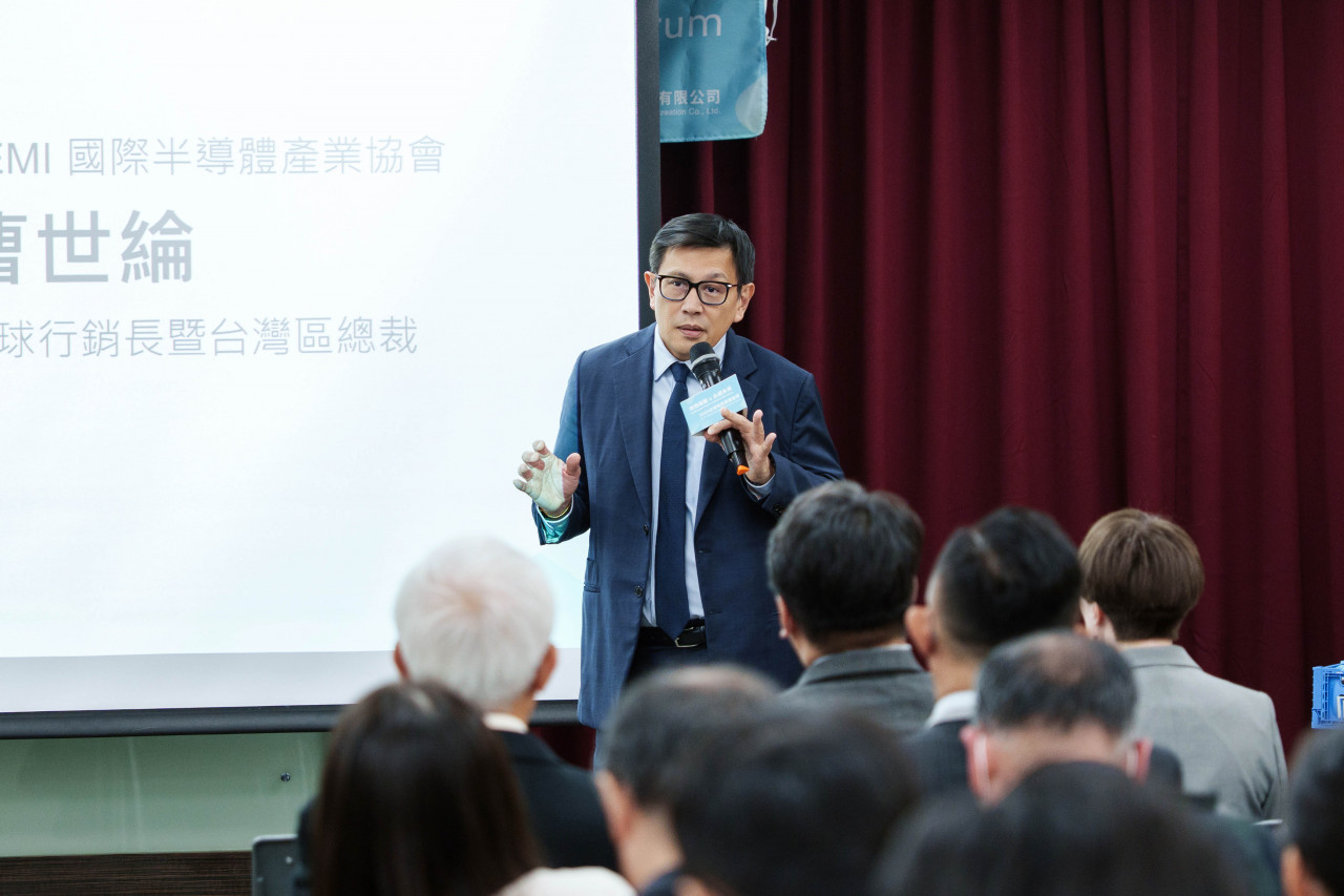 SEMI 國際半導體產業協會全球行銷長暨台灣區總裁曹世綸開場致詞