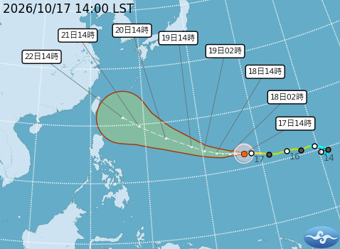 天氣／薔琵颱風變強颱！最新路徑撲台灣、10/23有颱風假再接光復節連假？兩劇本揭暴風侵襲率、10日報先看