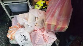 賑災物資擠爆 他說：造成現場很大困擾