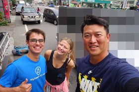 超幸運！外國背包客搭便車 司機竟是王建民