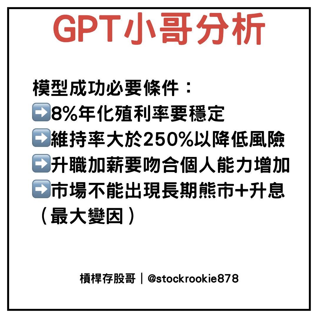 財富自由的存股要件