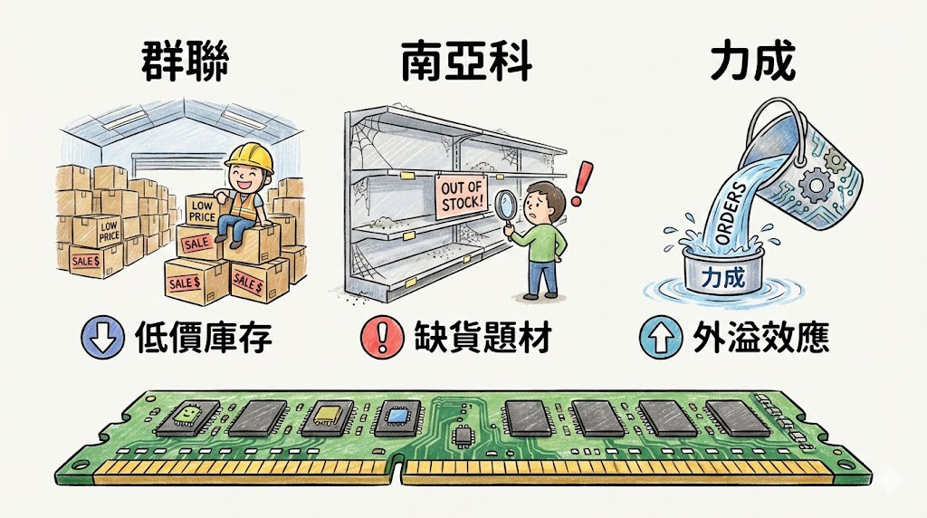 記憶體 群聯 南亞科 力成