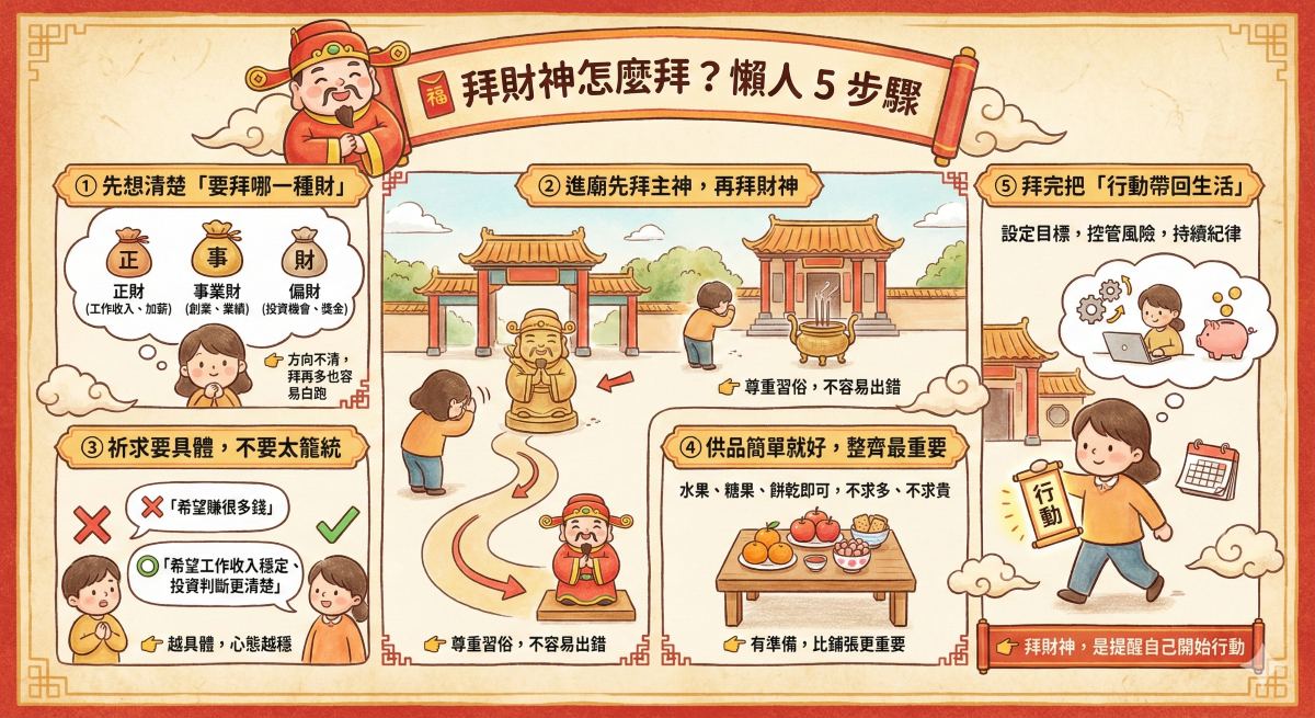 過年財神怎麼拜 懶人5步驟