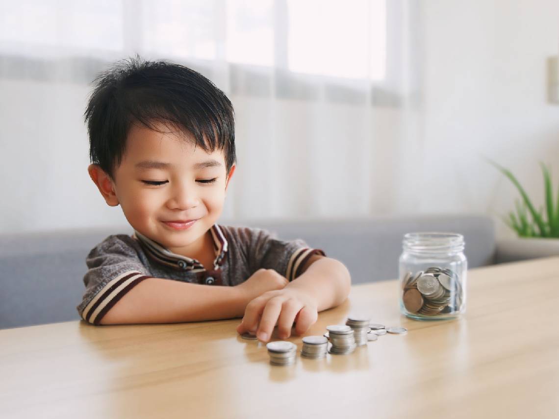 小孩存錢示意圖