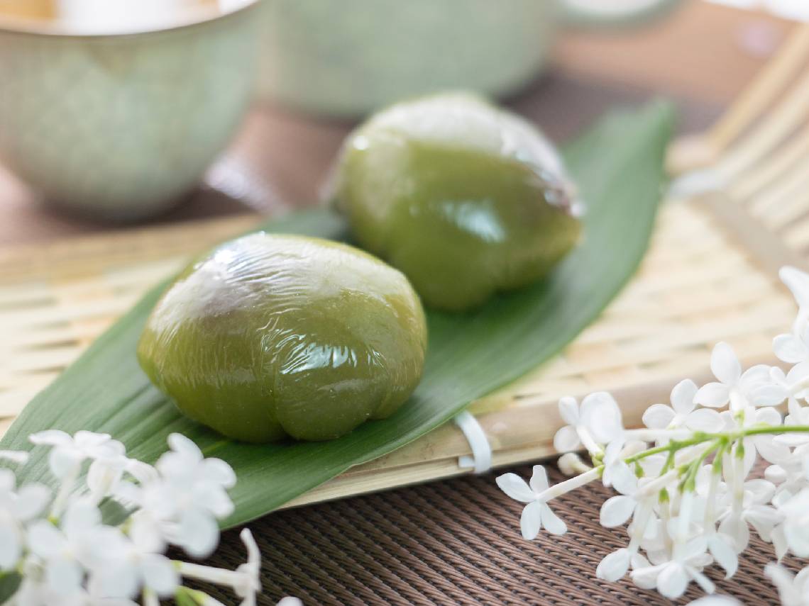 草仔粿(青團)也是清明節必吃的美食之一