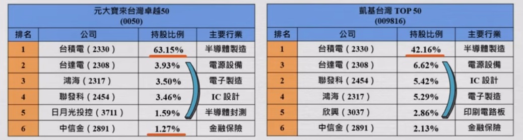 0050 009816 主要持股分析