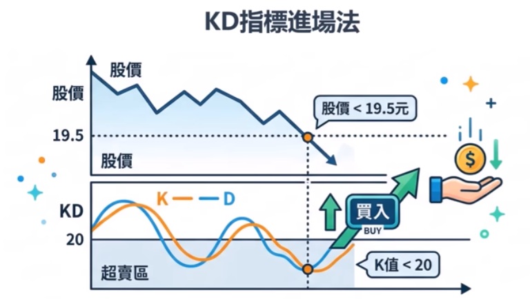 00981A買進策略 KD指標進場法