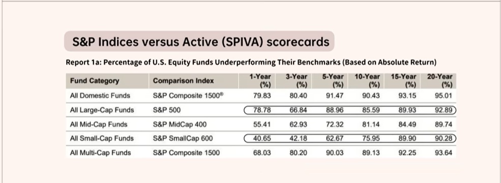 標普SPIVA報告分析