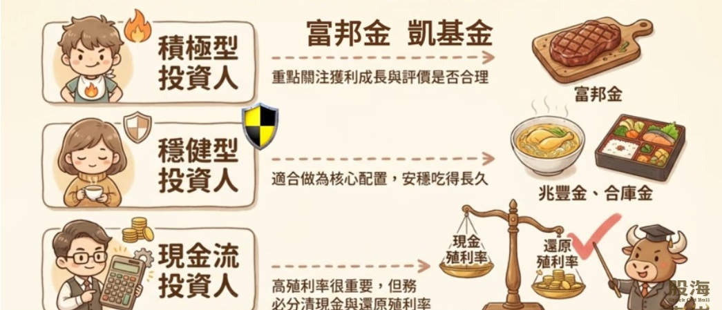 富邦金 凱基金 合庫金...適合哪種投資人