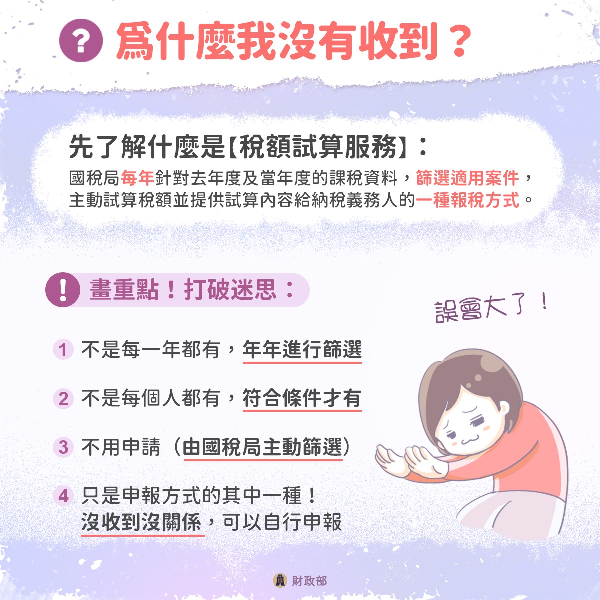 稅額試算通知書沒收到