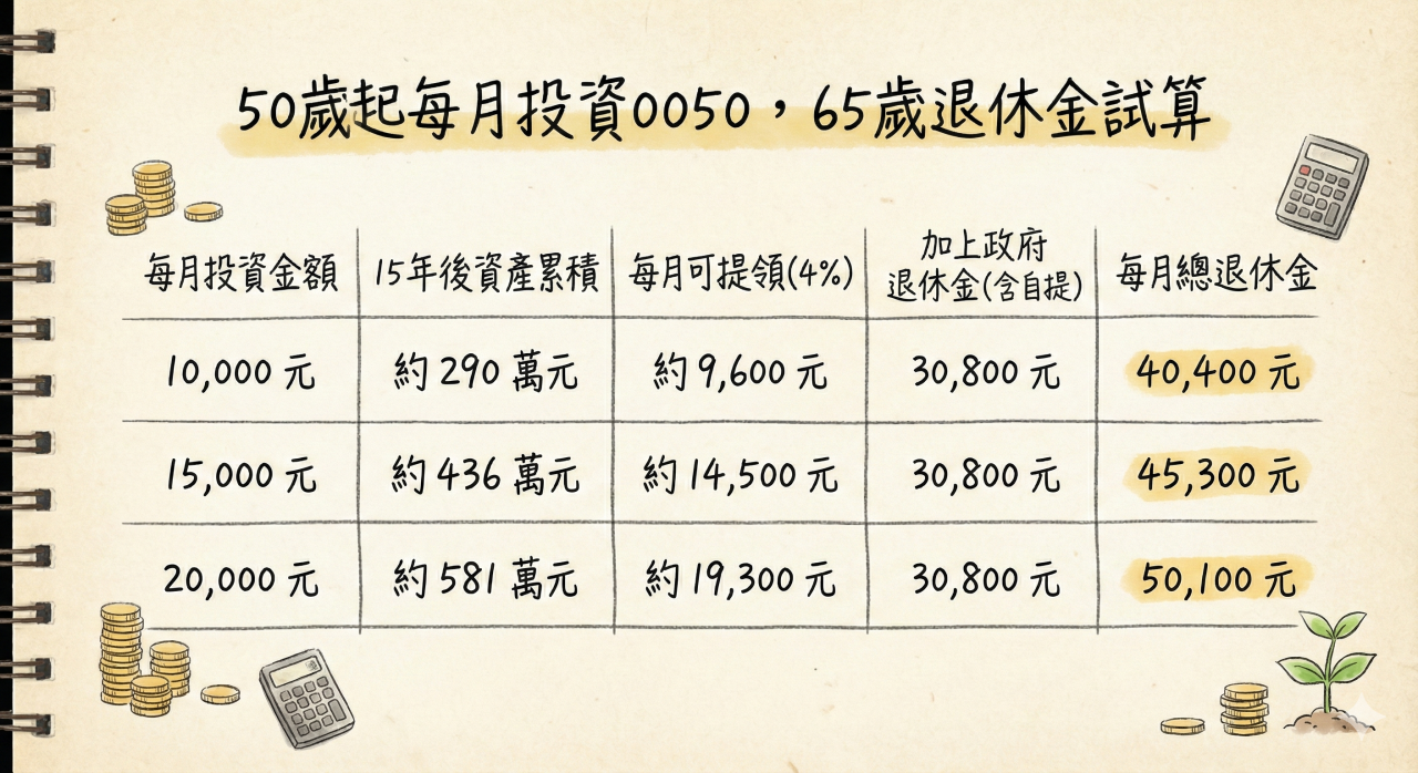 0050,0050定期定額