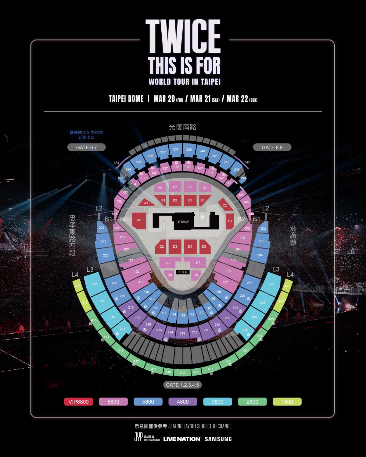 TWICE,演唱會,大巨蛋,台北