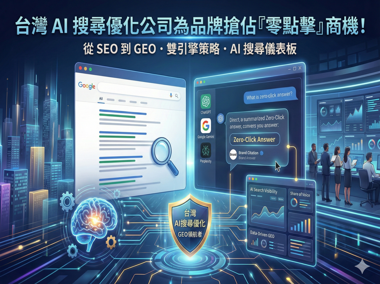 從 SEO 到 GEO：台灣 AI 搜尋優化公司搶佔「零點擊」商機！專訪將能數位行銷
