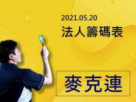 【麥克連】20210520法人籌碼表 