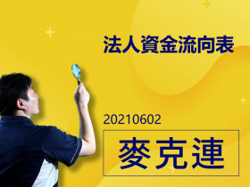 【麥克連】20210602法人資金流向表 