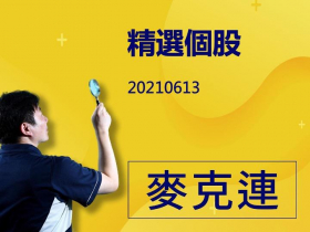 【麥克連】20210613精選個股：啟動第二波報價調漲，1H21淡季不淡又將進入2H21旺季，基本面趨勢佳