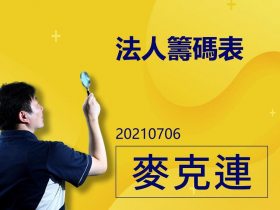 【麥克連】20210706法人籌碼表