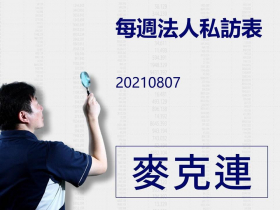 【麥克連】20210807每週法人私訪表