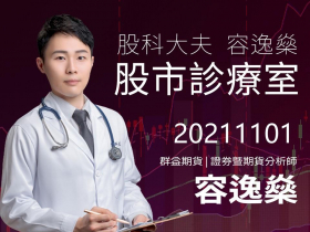 【股科大夫容逸燊】每日盤前日報、盤後影片1101