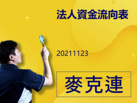 【麥克連】20211123法人資金流向表
