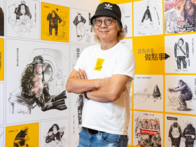 「日子再苦，咬緊牙根」創意頑童紀淵字，用猩猩畫出中年大叔的生活情趣