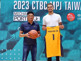 NBA球星小波特訪臺首站　赴中信特攻與球員交流