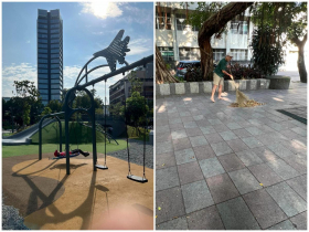 「大清早我愛去公園掃地，10幾分鐘就掃乾淨！」謝金河：北市小公園是晨起人活絡筋骨的好地方