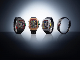 RM 65-01自動上鍊雙秒追針計時碼錶 深黃QUARTZ TPT®石英纖維款以及淡藍QUARTZ TPT®石英纖維款