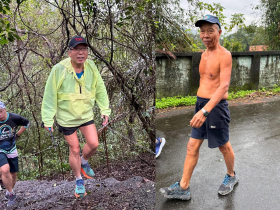 82歲的雞屎沒在怕冷...冬至打赤膊健步穿梭山徑　謝金河：我對他一身「皮衣」肅然起敬