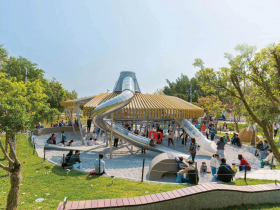 滿足多元需求的遊戲場  美樂地3.0　涼感升級 共融公園就是這麼好玩！