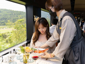 雄獅鳴日廚房7月開跑！獨家四頭鮑漢堡、龍蝦米苔目…在列車上吃米其林三星頤宮：穩穩幸福感