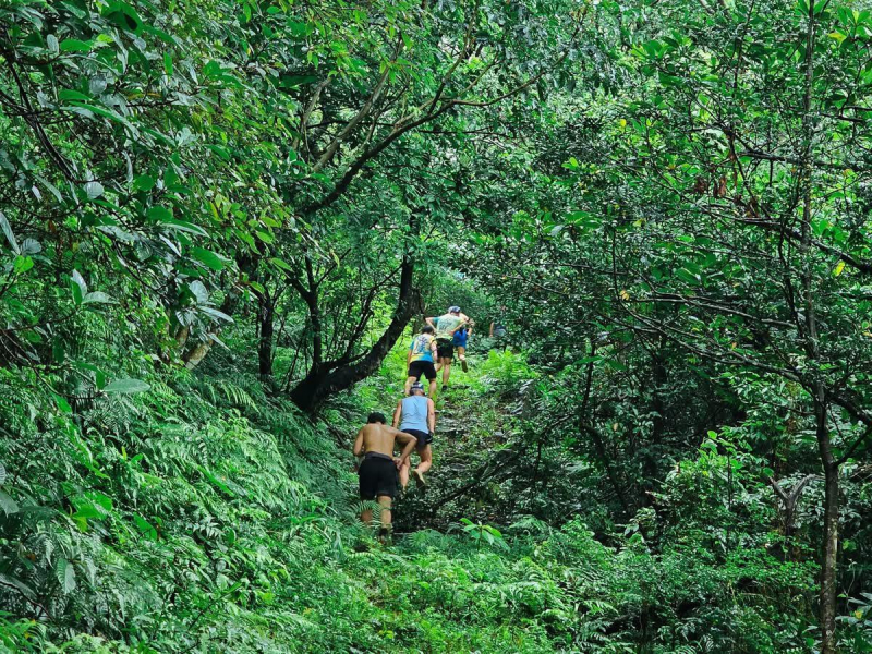 雨天山豬窟考驗！比基尼先生又穿上「紫色誘惑」上場…謝金河：70老者活得那麼自在，台灣沒幾個