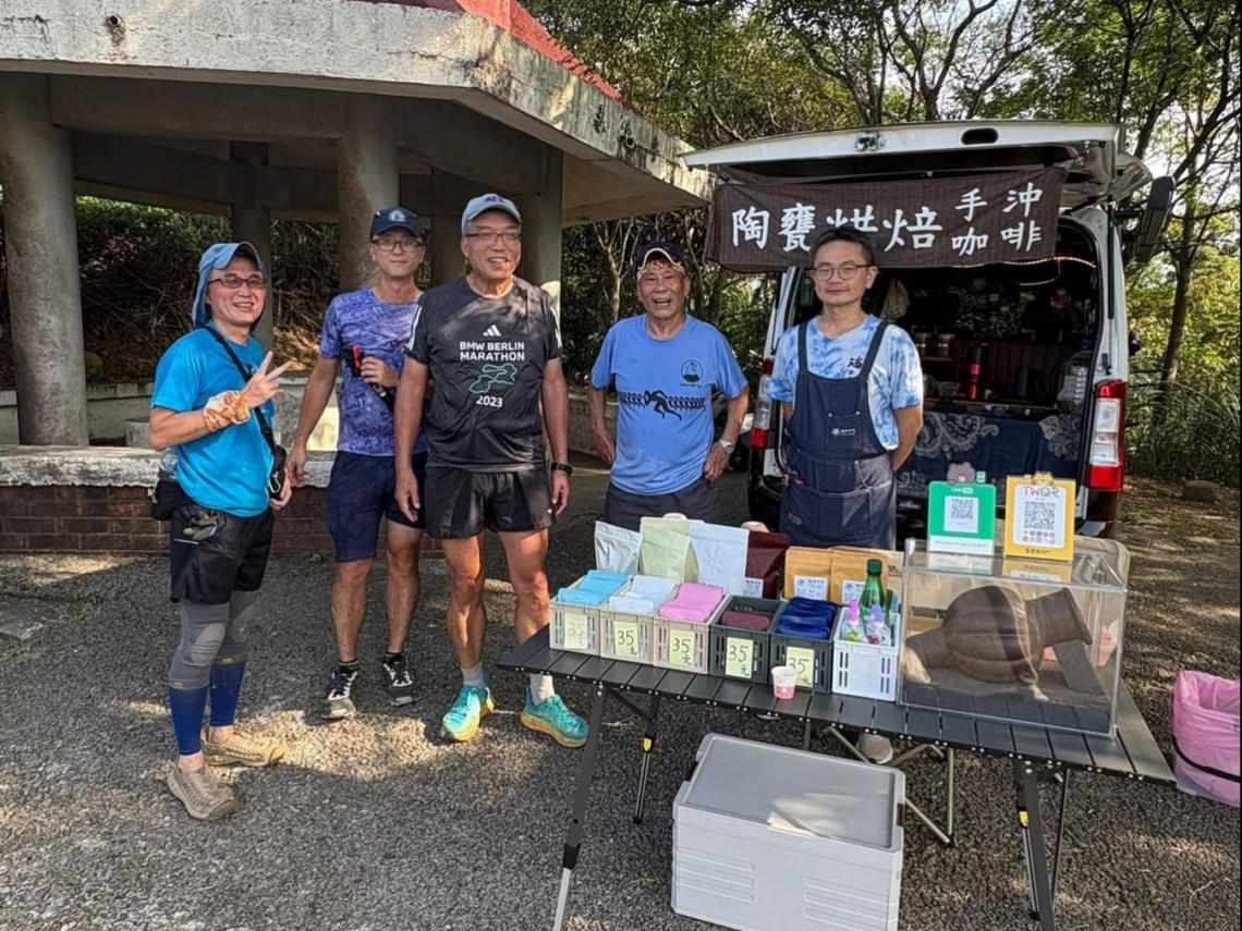 「在秀才步道喝藝伎咖啡！」謝金河：用欣賞田園風情的心情跑捷兔，頂著35度高溫也舒服