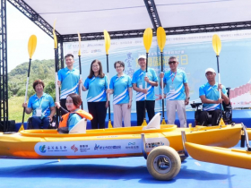 愛在海洋！親海無礙！蕭副總統攜數百各國身障夥伴親揭首屆無障礙海洋日 管碧玲：平權共融、探索海洋成為日常