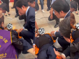 影／她參觀總統府突昏倒，賴清德蹲地啟動「總統級診斷」！賴醫師不只第一次上線，赴宏都拉斯也曾出手