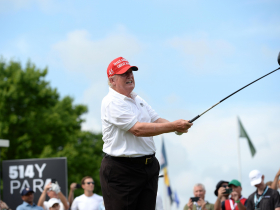 川普「高爾夫外交」，台積電「1理由」沒出席，三星、LG…南韓5大財團領袖都到了，川普和誰同組打球？