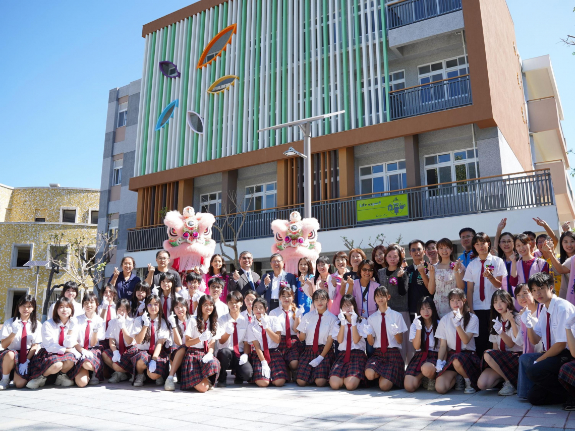 斥資2.7億六家高中竹韻樓啟用 楊文科盼打造竹縣引以為傲的高中