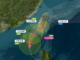 天氣／鳳凰颱風最新路徑！暴風圈侵襲4地100%、11/13颱風假？紫爆雨區曝光…10日預報先看