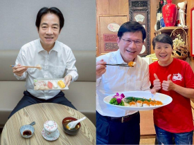 台日友好！賴清德吃壽司破2000萬次觀看、登上日媒，日議員也曬照「滷肉飯+芒果」：德不孤必有鄰