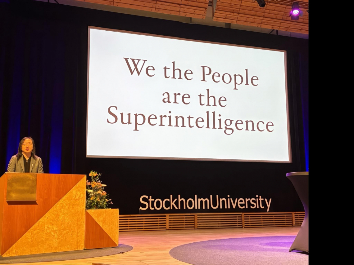 唐鳳獲頒「諾貝爾替代獎」正命獎，台灣第1人！喊將榮耀獻給台灣：AI不該以憤怒分隔彼此