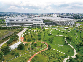 水湳經貿廊道的最後一哩路 走進國際會展中心迎接世界舞台