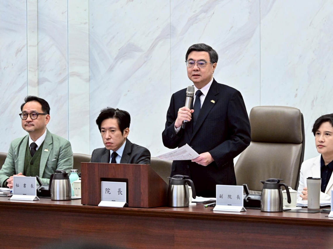 行政院副署「停砍公教年金」修法、聲請釋憲 ... 卓榮泰：不會放棄該職權，但不期待都這樣做