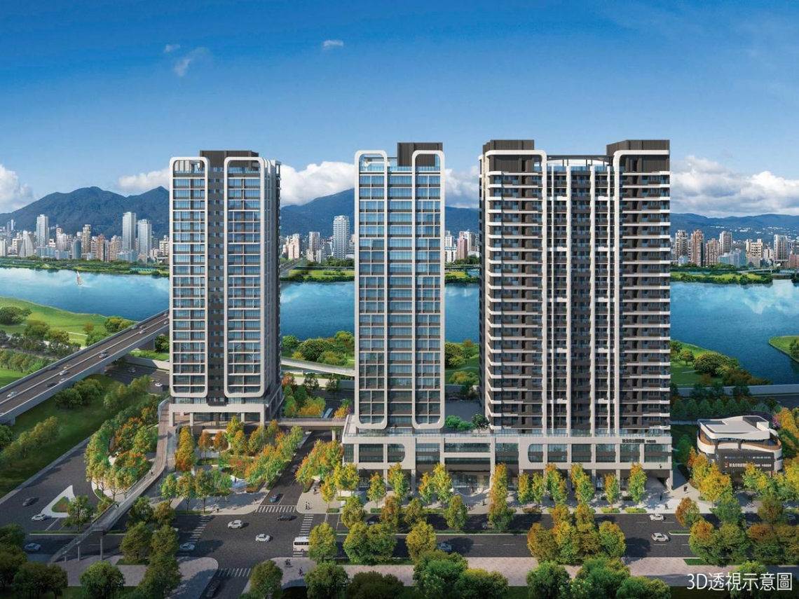 中和「左岸明珠」建商讓利抗通膨　稀缺河景第一排首現小坪數景觀宅 