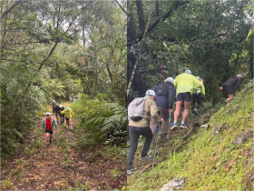 楣子寮尖都上坡、再攻枋山坑古道，走完大O型8K！謝金河：邊走邊聊忘疲累，金華飯店吃茶油雞、鯰魚湯