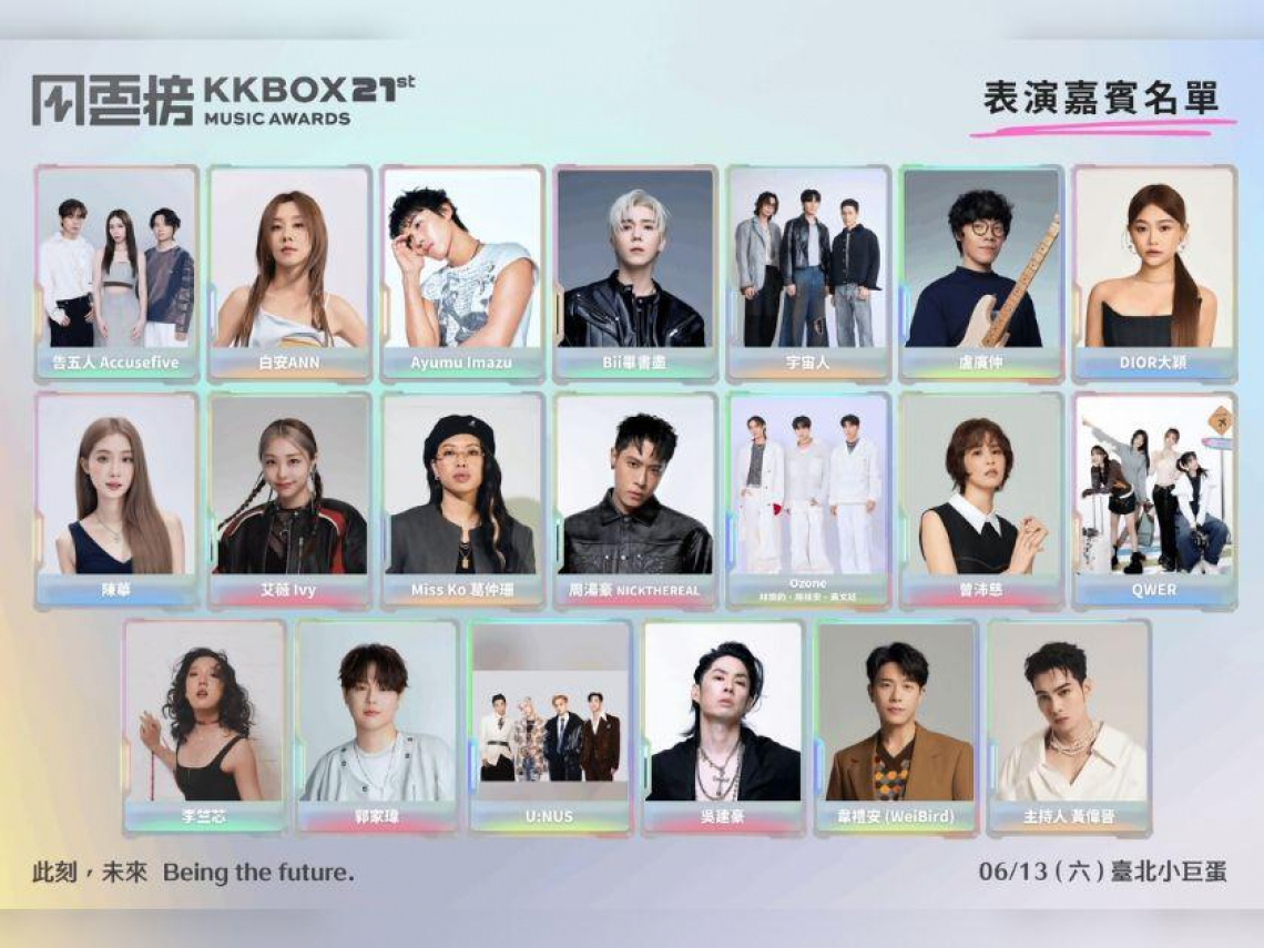 2026 KKBOX風雲榜演唱會時間、卡司！告五人、韋禮安、QWER…19組名單公開，2階段索票、直播平台懶人包