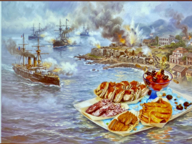 淡江大橋下曾是「清法戰爭」砲擊前線！滬尾宴說菜 穿越142年前交戰場景