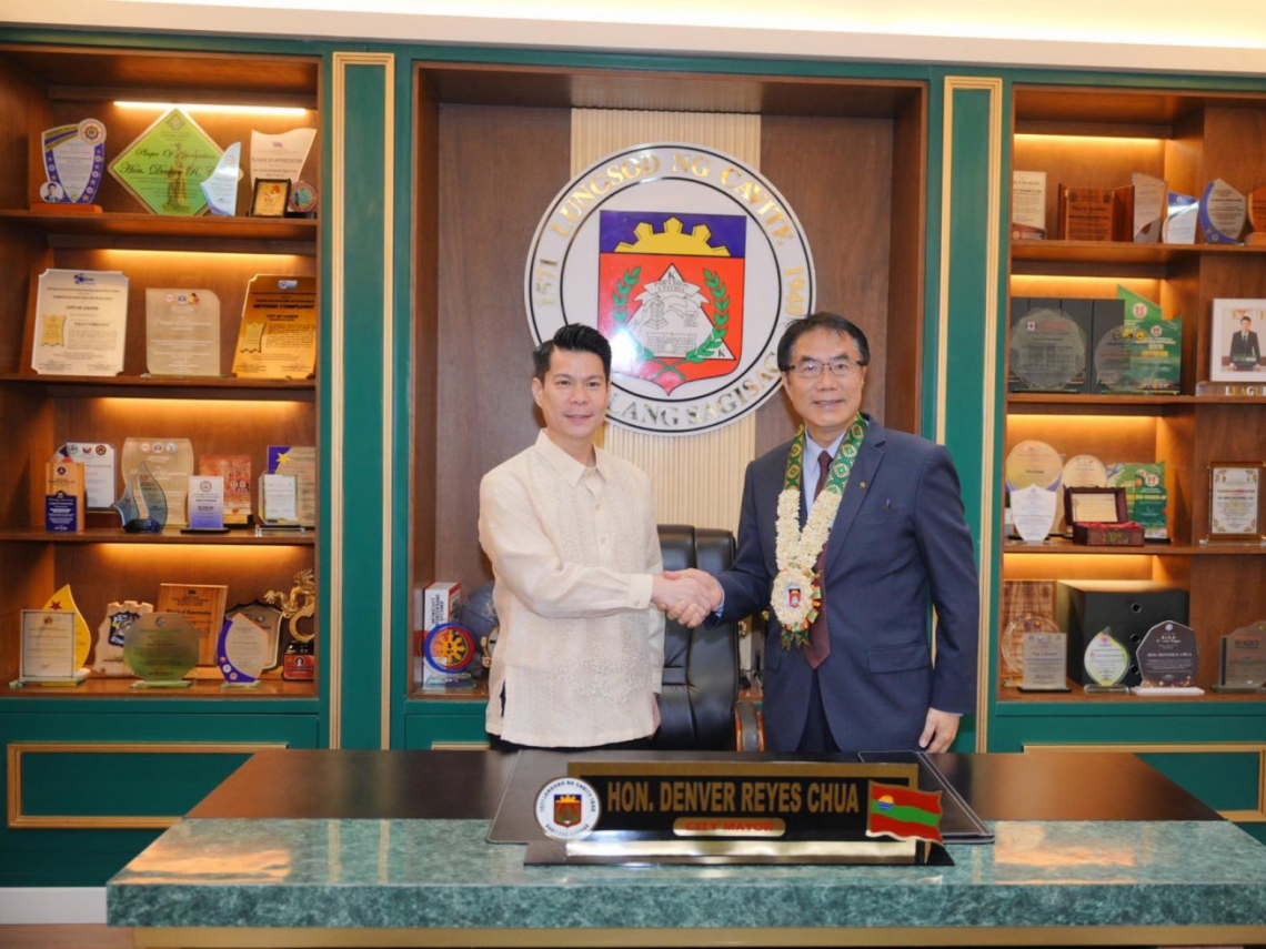 以最精簡的時間做最精實的交流  黃偉哲訪菲首站抵姊妹市加美地市